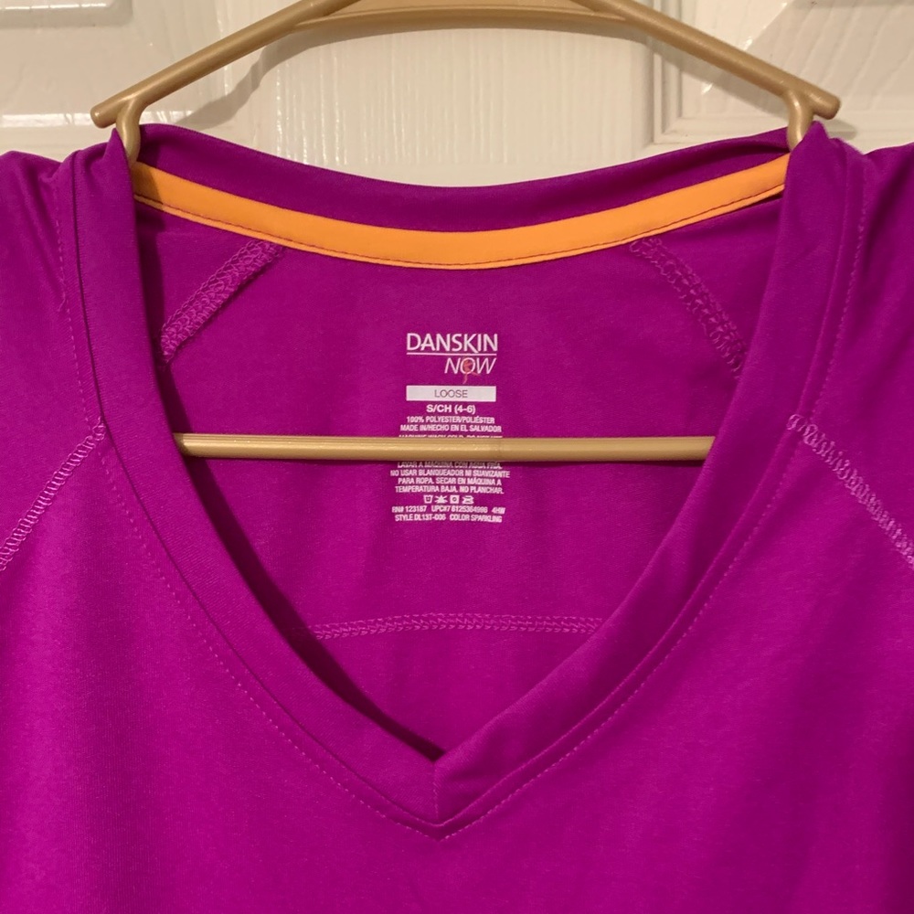 Under Armour Danskin Shirts SM Grey Purple Junior - Picture 5 of 7